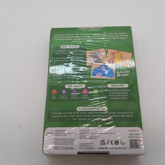 Skillmatics Wooden Puzzles For Toddlers: Animals And Their Little Ones - Picture 2 of 2